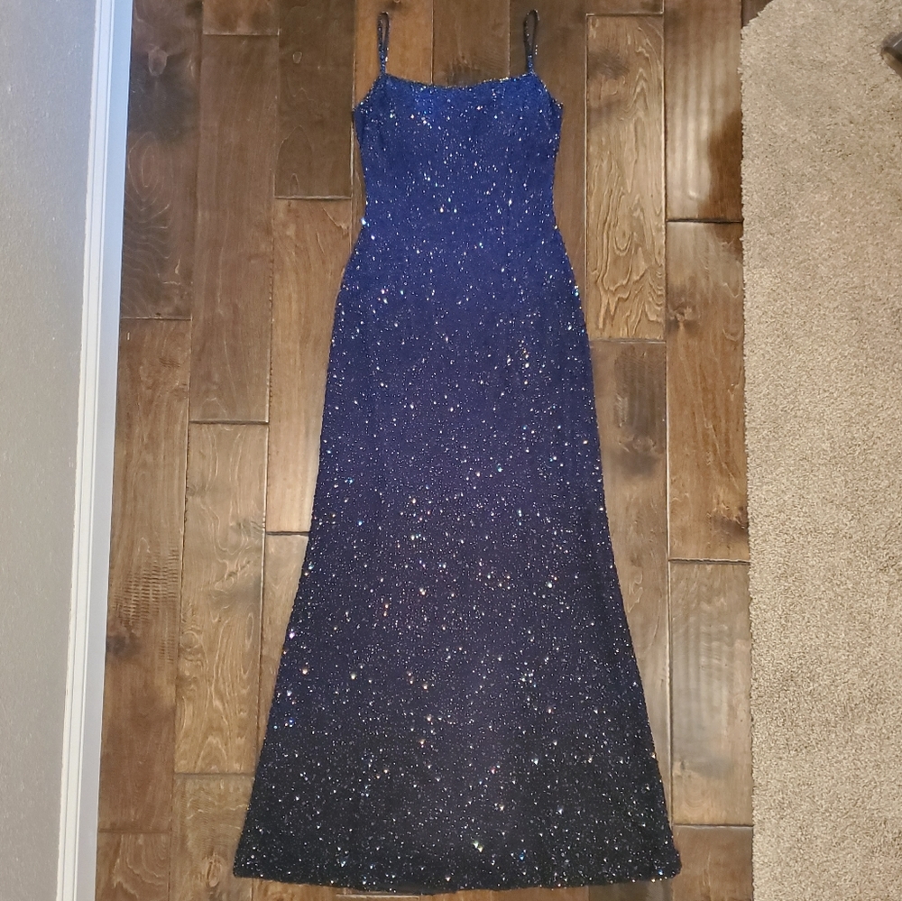 Ombre Beaded Formal Gown / Dress XS